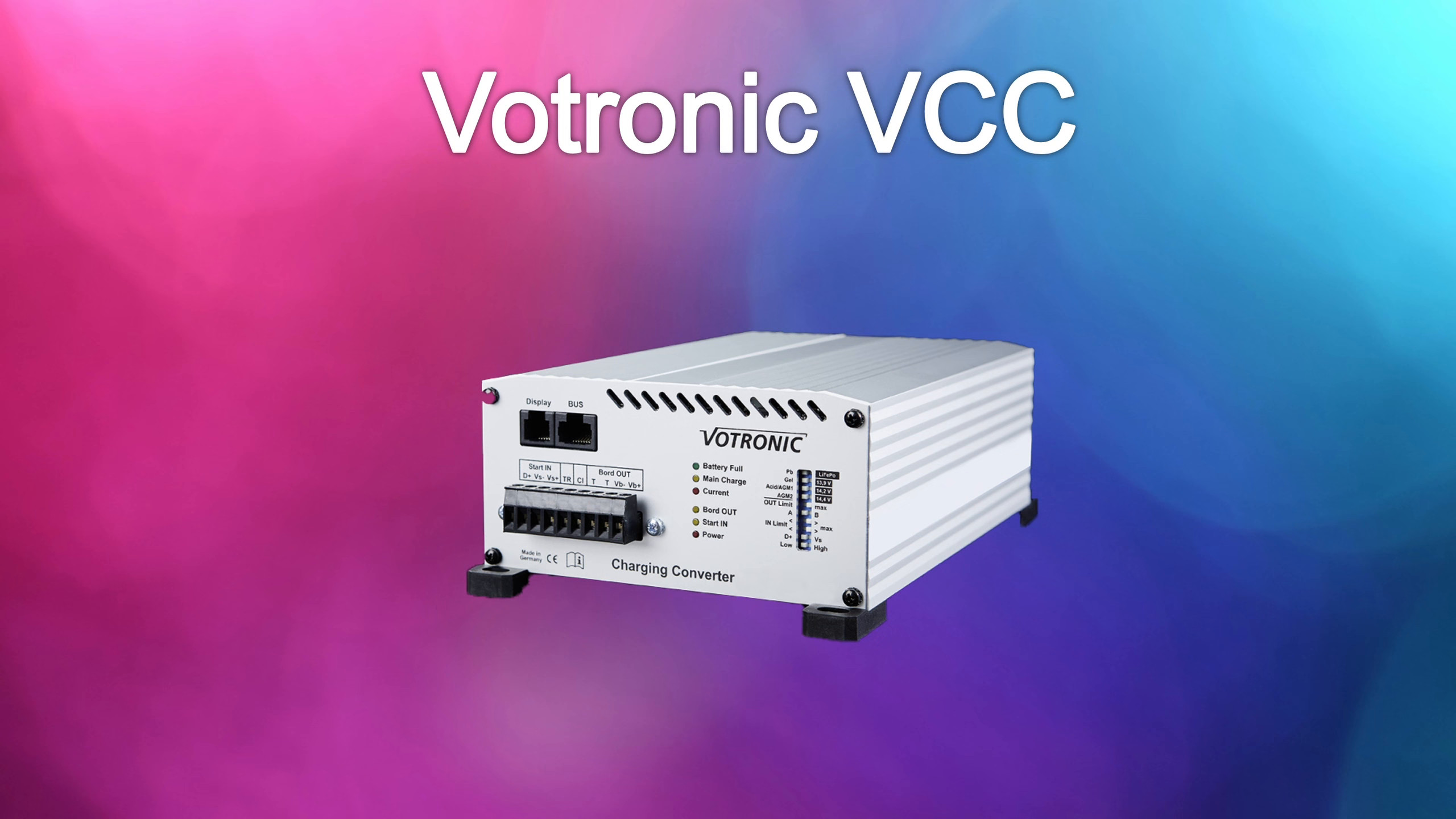 Votronic VCC 1212-50 Ladebooster Artikelnummer 3326 mit Einstellschaltern